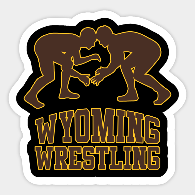 Wyoming Wrestling Wyoming Wrestling Sticker TeePublic